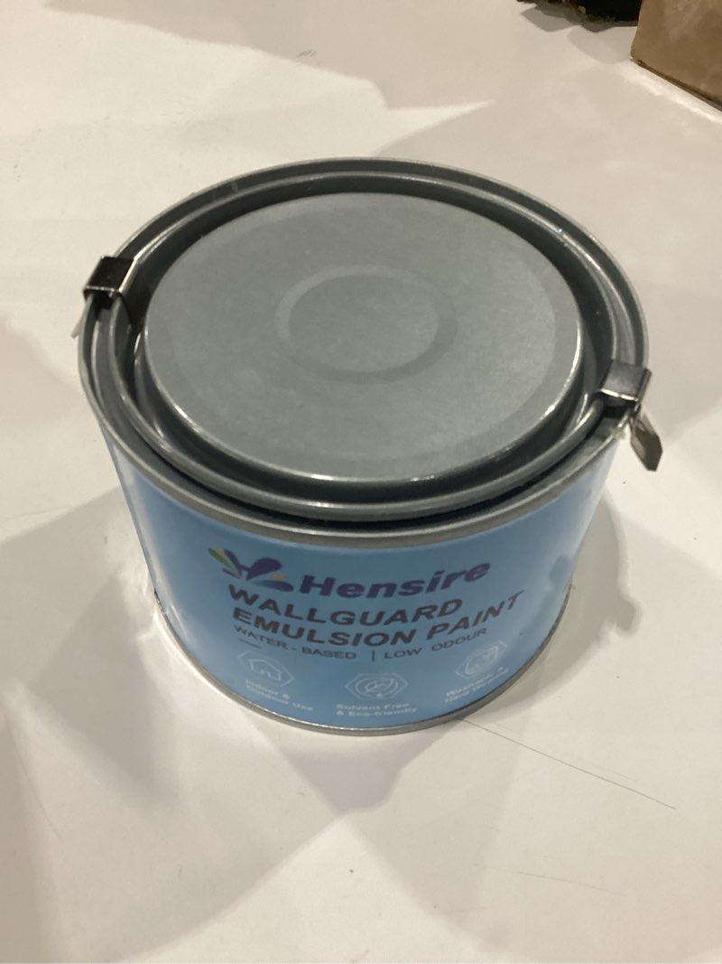 Condition photo showing New/Like New for hensire exterior wall paint - 17oz white water-based paint for concrete, cement, brick, mansory & stone, low odor waterproof paint for wall outdoor 17 fl oz (pack of 1) white