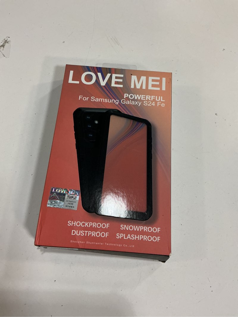 Condition photo showing New/Like New for LOVE MEI Compatible with Samsung Galaxy S24 FE Case, Outdoor Sports Military Heavy Duty Shockproof Dustproof Hybrid Aluminum Metal+Silicone+Tempered Glass Hard Cover (Green)