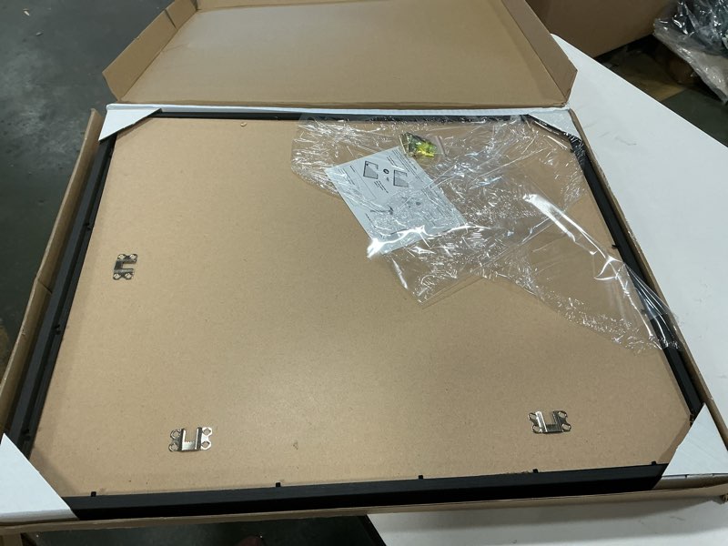 Condition photo showing Good Condition for Yaetm 20x24 Picture Frame Matted to 16x20 Set of 2, Natural Solid black. Wood Frame for Pictures, Posters & Art Prints, Horizontal and Vertical Wall Mount (2 pack, black ) 20\"x24\", 2 pack black 