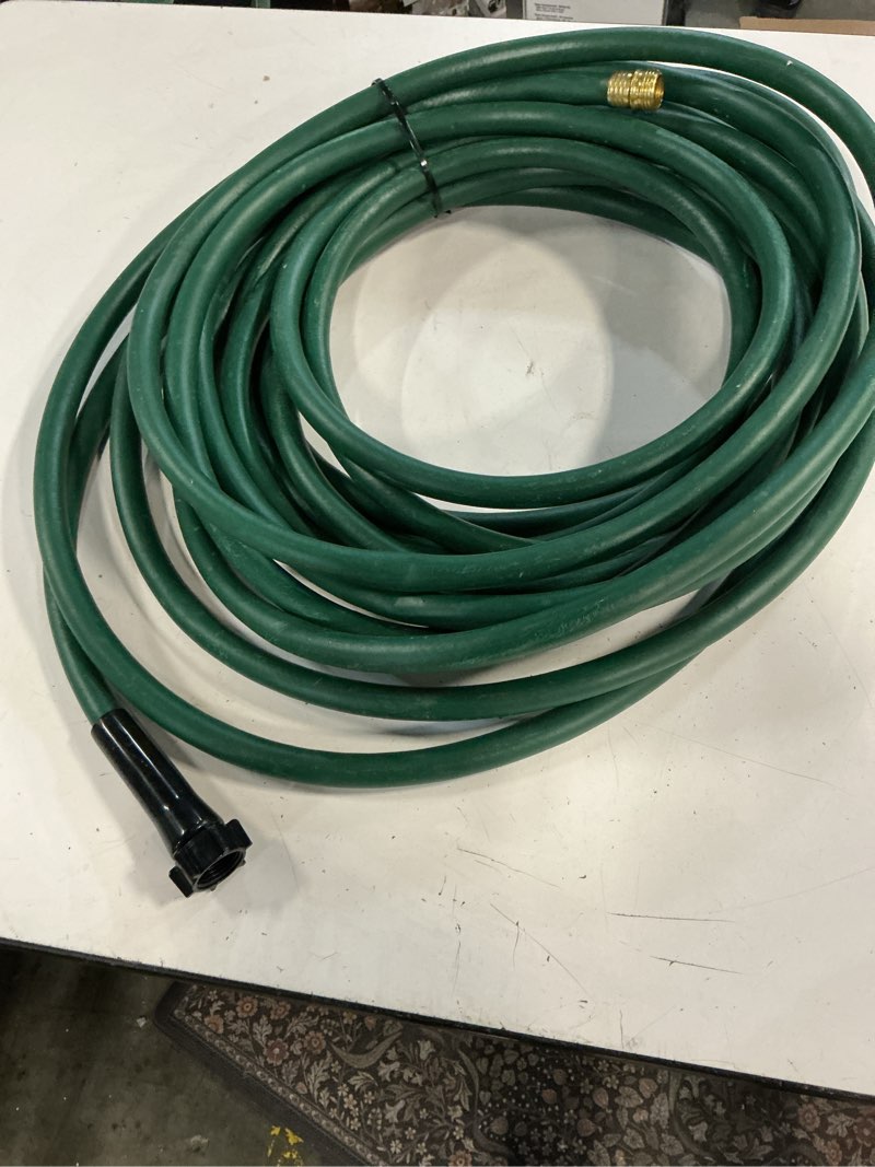 Condition photo showing As Is for expert gardener 5/8-inch x 50-foot light duty garden hose