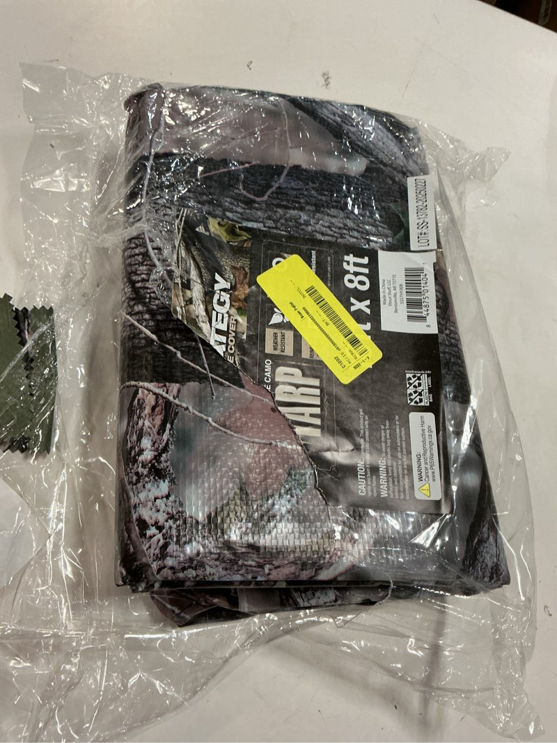 Condition photo showing Good Condition for strategy true cover weather resistant all purpose polyethylene camo tarp 10’ x 8’