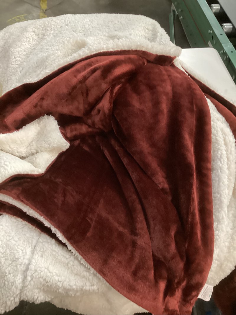 Condition photo showing Good Condition for NANPIPER Fleece Throw Blanket Reversible Sherpa Flannel Blanket Super Soft Fuzzy Plush Microfiber (unknown size)