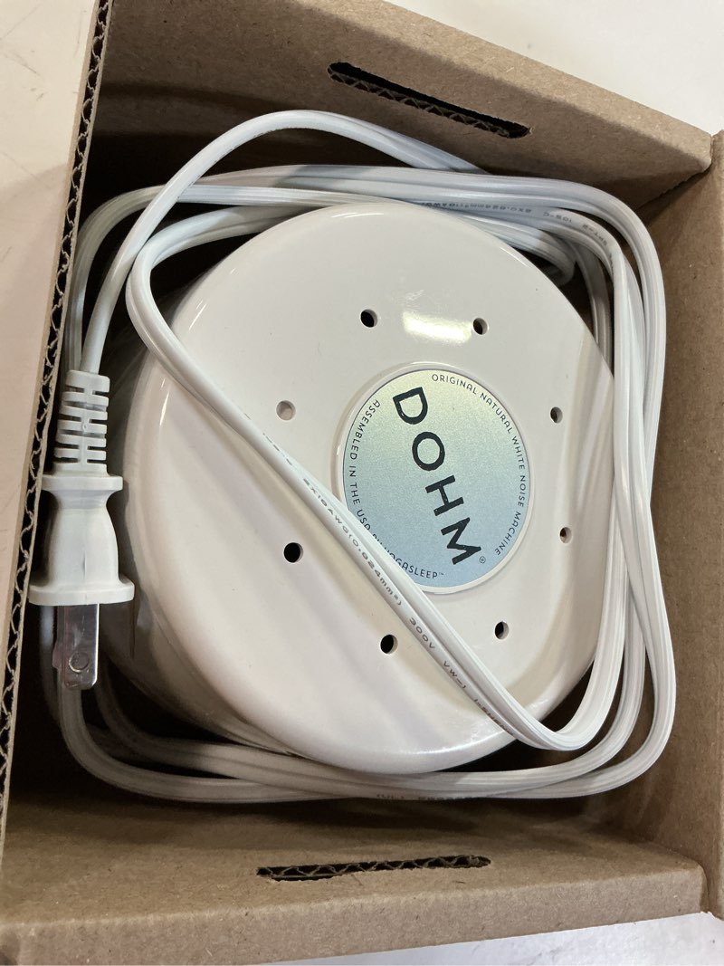 Condition photo showing Good Condition for yogasleep dohm classic (white) the original white noise sound machine, soothing natural sounds from a real fan, sleep therapy for adults & baby, noise cancelling for office privacy & meditation white pack of 1