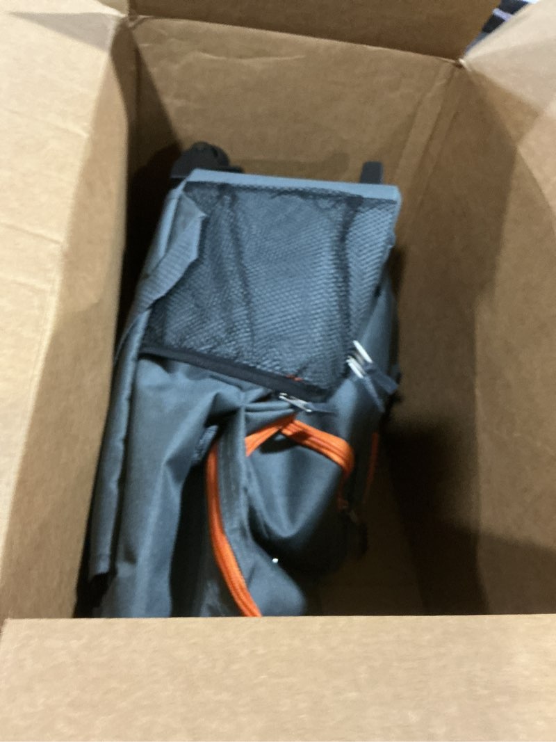 Condition photo showing Good Condition for rockland double handle 17" rolling backpack, charcoal one size charcoal