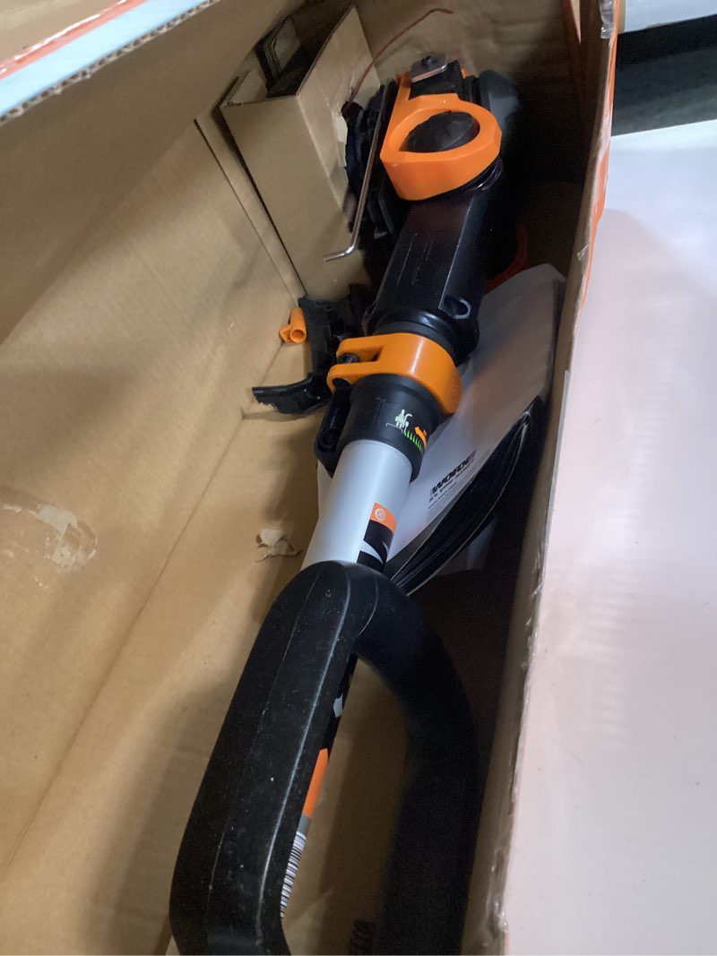 Condition photo showing As Is for Worx String Trimmer Cordless GT3.0 20V PowerShare 12" Edger & Weed Trimmer (2 Batteries & Charger Included) WG163 Cordless String Trimmer