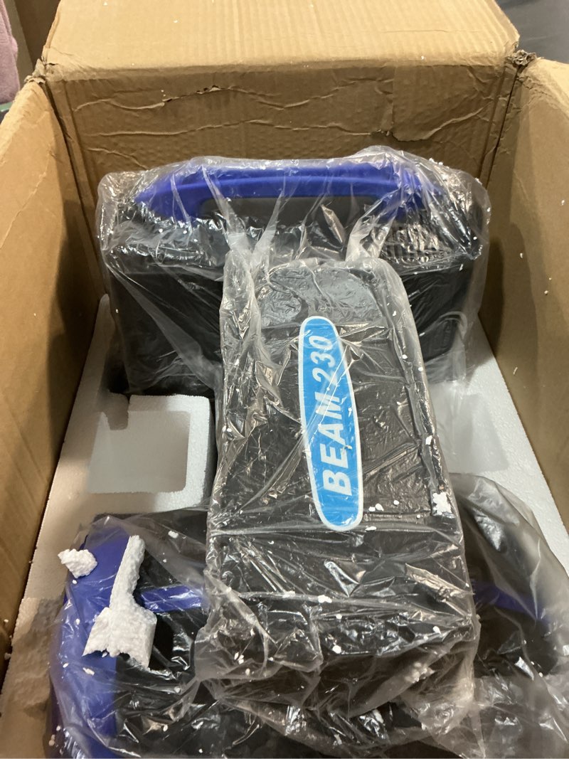 Condition photo showing Good Condition for Topteng 7R 230W Beam Sharpy Moving Head Light 17 Gobos RGBW Beam Lights, 360° DJ Lights Beam Sharpy Light 8 Prism, Strobe, 16CH DMX512 Concerts, Clubs, DJ Shows, Weddings, Stage Performances 230W Stage Light Black Blue