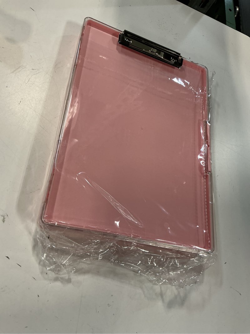 Condition photo showing Good Condition for brilhoglee clipboard with storage, heavy duty clip boards with 2 storage case and a4 paper folder, clear dry erase top panel, nursing clipboard folder case for office supplies (pin