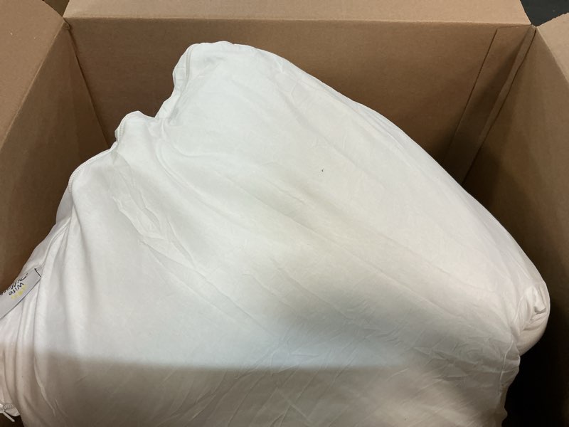 Condition photo showing Good Condition for wife pillow the side sleeper pillow with arm hole for shoulder pain - arm tunnel pillow for side sleepers, shoulder relief & neck support comfort sleep pillow for adults - down goose feather/fiberfill arm pillow - feather / down hotel style, white