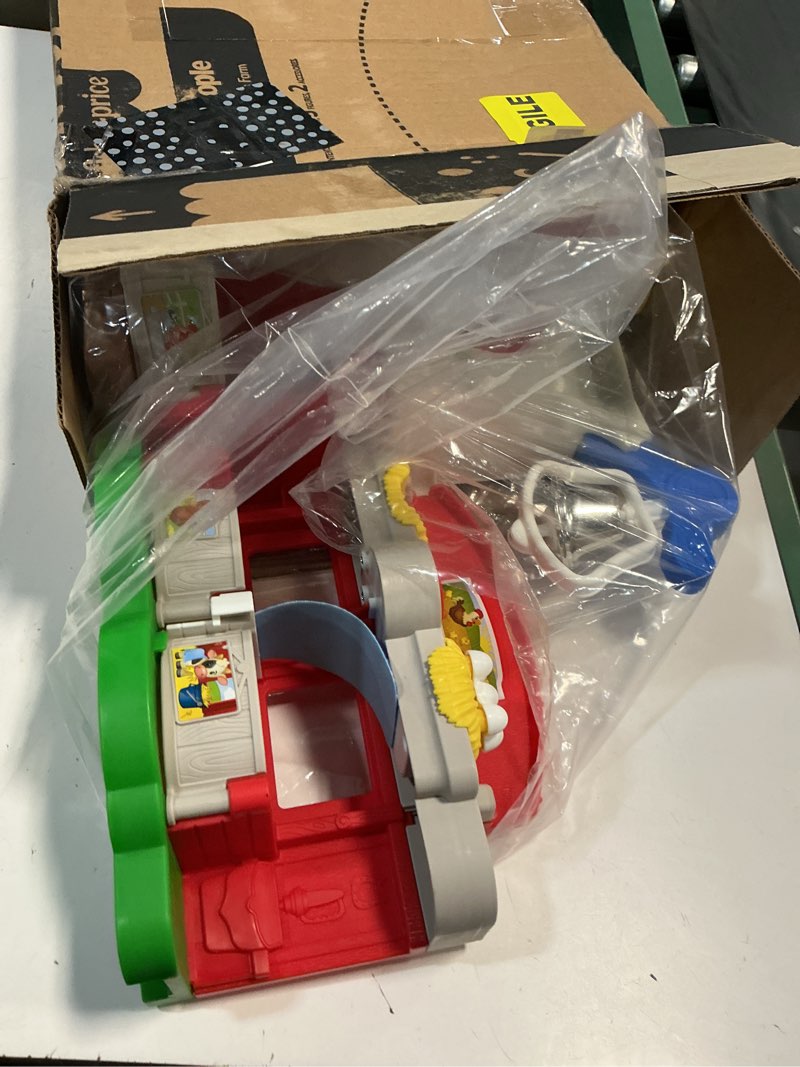 Condition photo showing As Is for Fisher-Price Little People Toddler Learning Toy Caring for Animals Farm Playset with Smart Stages for Pretend Play Kids Ages 1+ years (Amazon Exclusive)