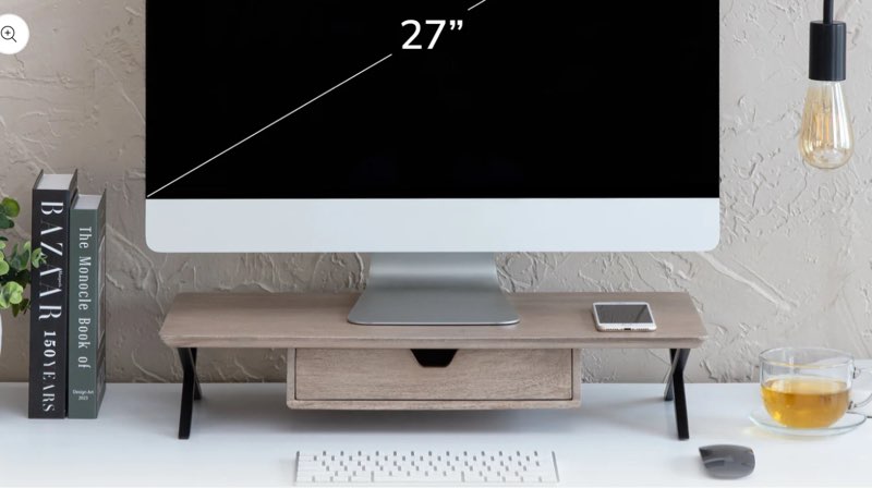 Monitor stand 24” wooden