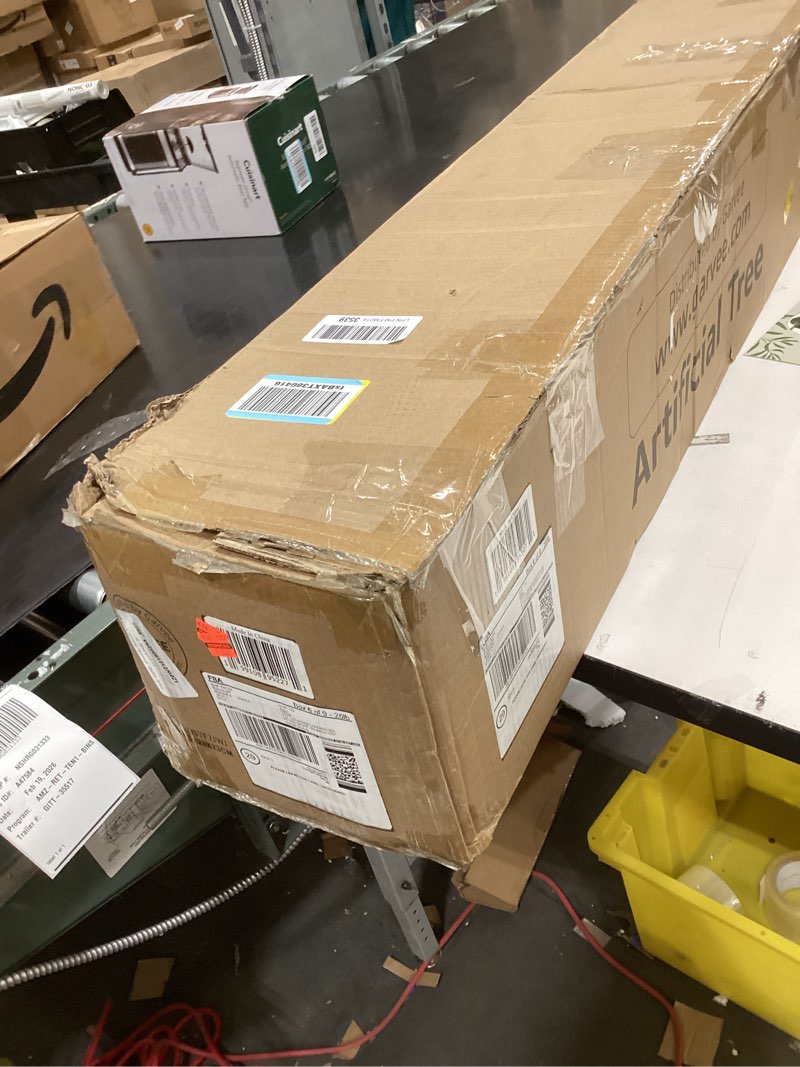 Condition photo showing As Is for 6 ft Fake Palm Tree Faux Areca Palm Plants with Full Lifelike Palm Leaves Realistic Trunks Fake Trop