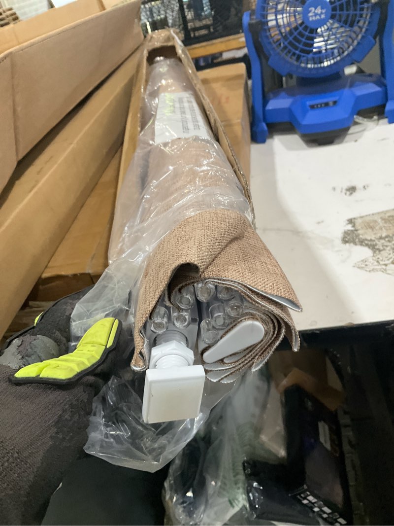 Condition photo showing Good Condition for cordless roman shade tan