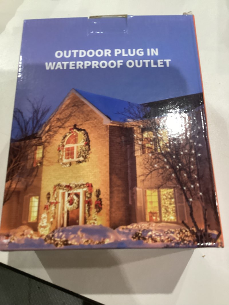 Condition photo showing New/Like New for TiFFCOFiO New Digital Outdoor Timer Waterproof, Dial Programmable Method, Outdoor Light Timer with 2FT Extension Cord, 2 Grounded Electrical Outlets for Lights, 6 Sets of Programs, 20A/2500W Digital, 1 PACK