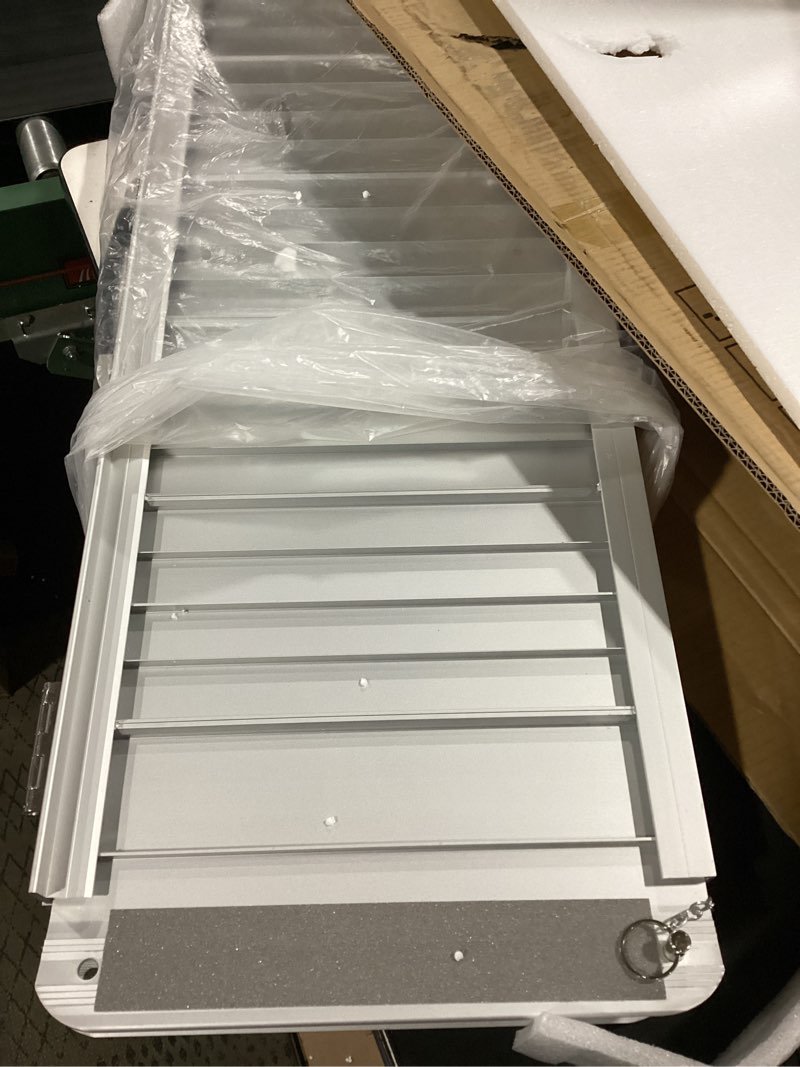Condition photo showing Good Condition for 3ft wheelchair ramp, non-slip portable aluminum ramp for disabled single-fold 800lbs weight capacity for steps stairs and thresholds