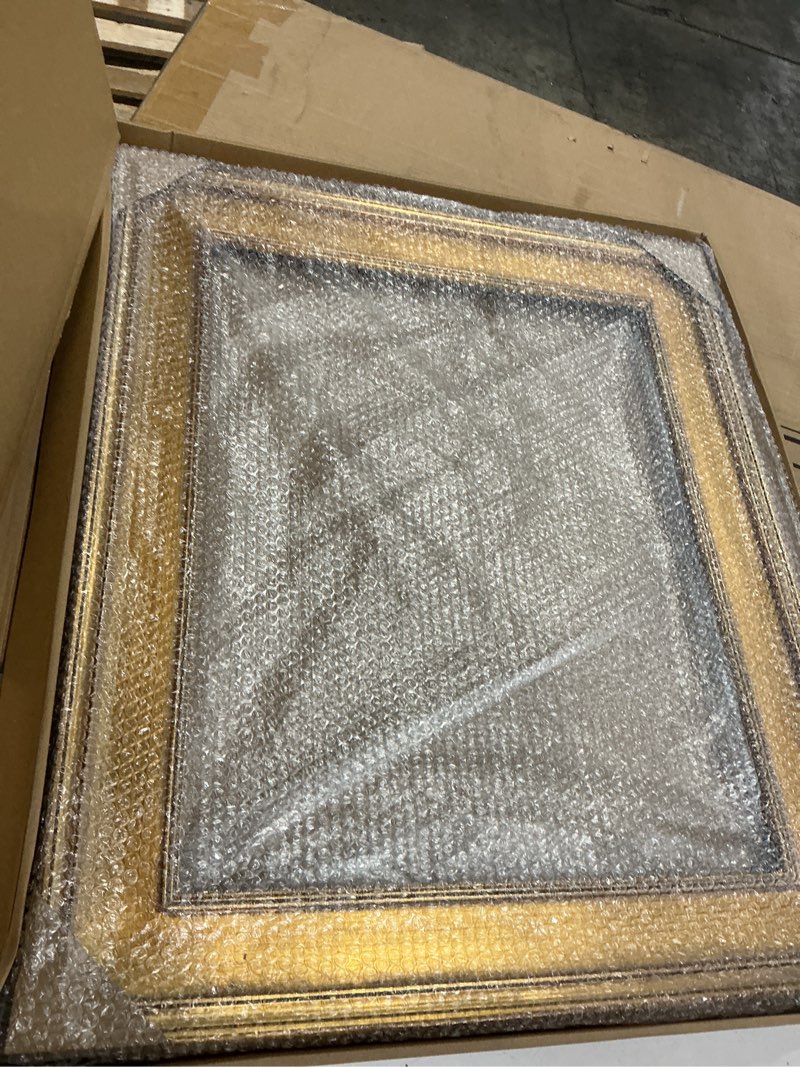 Condition photo showing Good Condition for creative mark plein air museum collection de stijl open back art frame - 16x20 gold - art deco style wood composition hand-leafed museum-quality closed-corner | does not include glass or backing