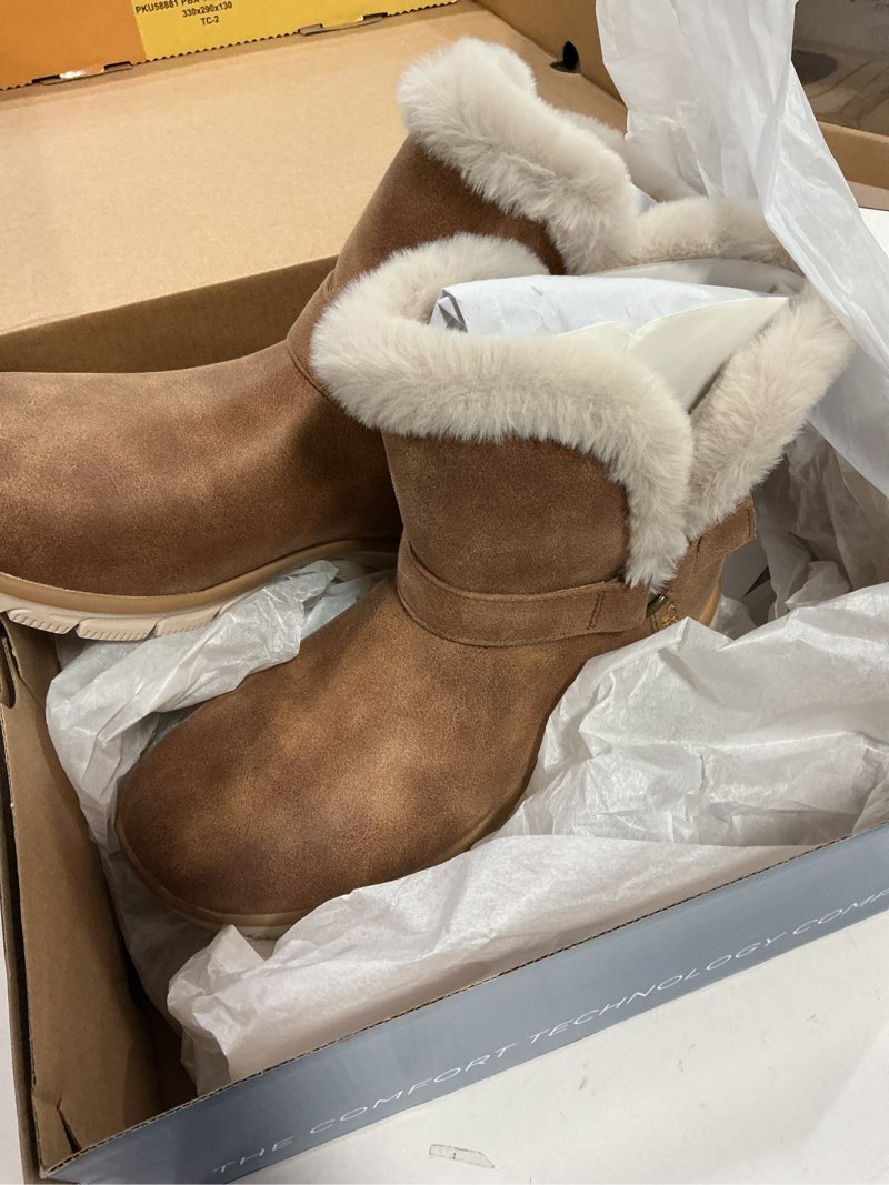 Condition photo showing Good Condition for (Size:7.5)Skechers Women's Easy Going Dreamers Move Hands Free Slip-in Boots 7.5 Chestnut