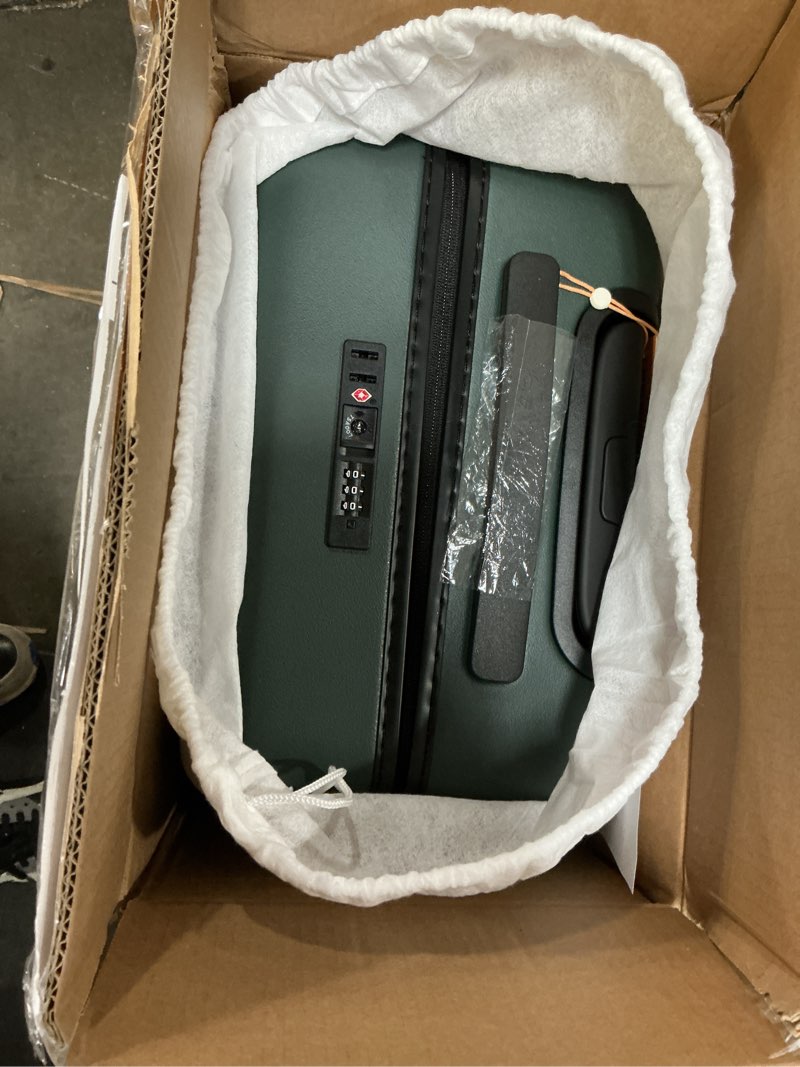 Condition photo showing New/Like New for Small Carry-On Suitcase, Dark Green