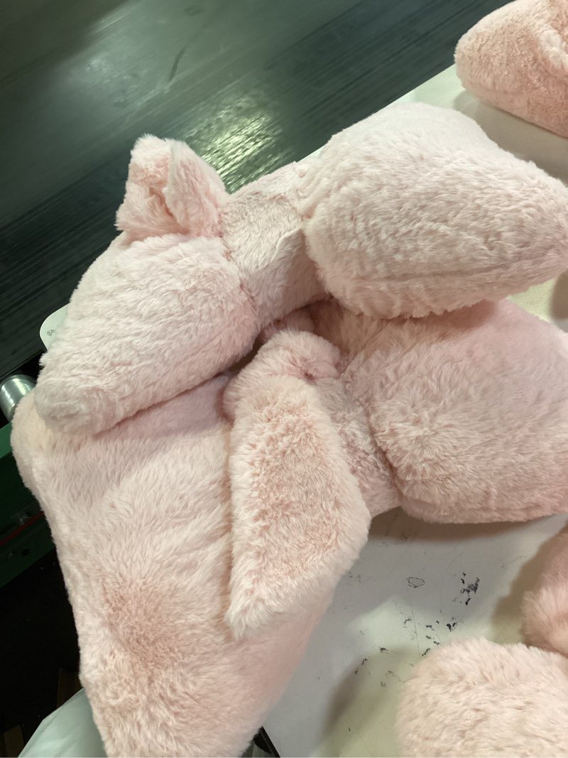 Condition photo showing Good Condition for 2Pack Soft Furry Bow Throw Pillows Cute Bowknot Plush Pillow Home Decor Stuffed Bow Lumbar Pillow for Bed Couch Living Room Decor (Pink)