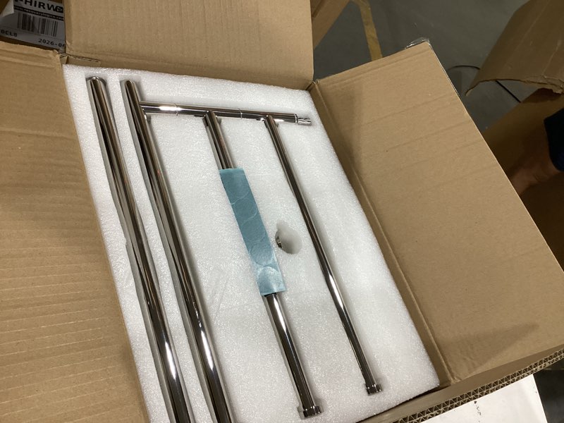 Condition photo showing Good Condition for kes free standing towel racks for bathroom, 3 swivel bars 40-inch bath towel rack stand with weighted marble base, premium 18/8 stainless steel polished finish, bth219 3 arms polished finish
