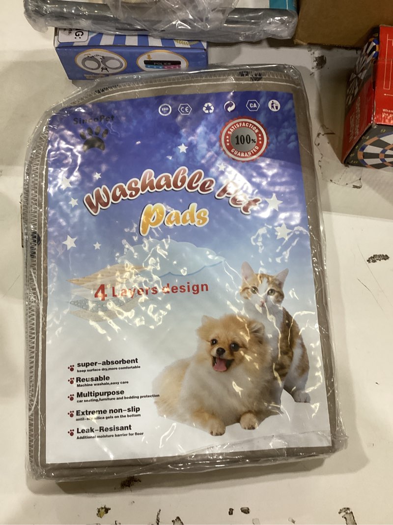 Condition photo showing Good Condition for SincoPet Washable Dog Pee Pads with Puppy Grooming Gloves,Puppy Pads,Reusable Pet Training Pads,Large Dog Pee Pad,Waterproof Pet Pads for Dog Bed Mat,Super Absorbing Whelping Pads 18x24 Inch (Pack of 4)