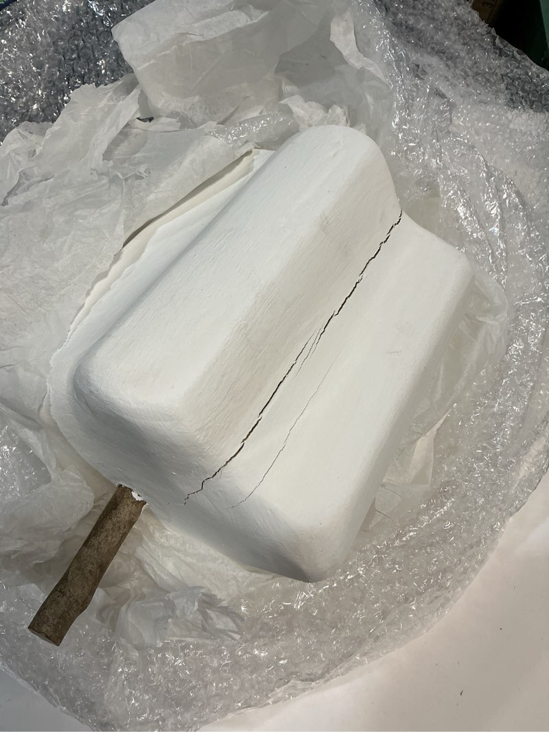 Condition photo showing As Is for Mud Pie Paulownia Pumpkin, Large Table Sitters