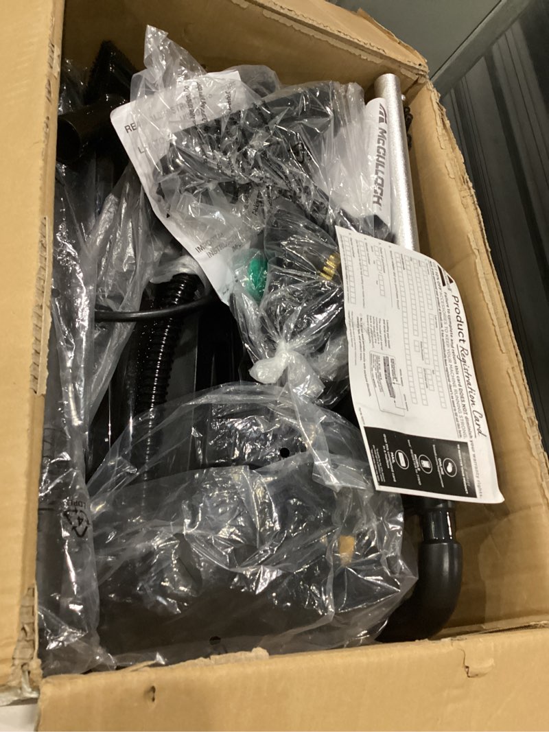 Condition photo showing As Is for used not ted emcculloch mc1385 deluxe canister steam cleaner, 2-hour runtime, chemical-free, 23 accessories: mop head, brushes & more - built for home, tile, carpet, furniture, & personal car detailingt
