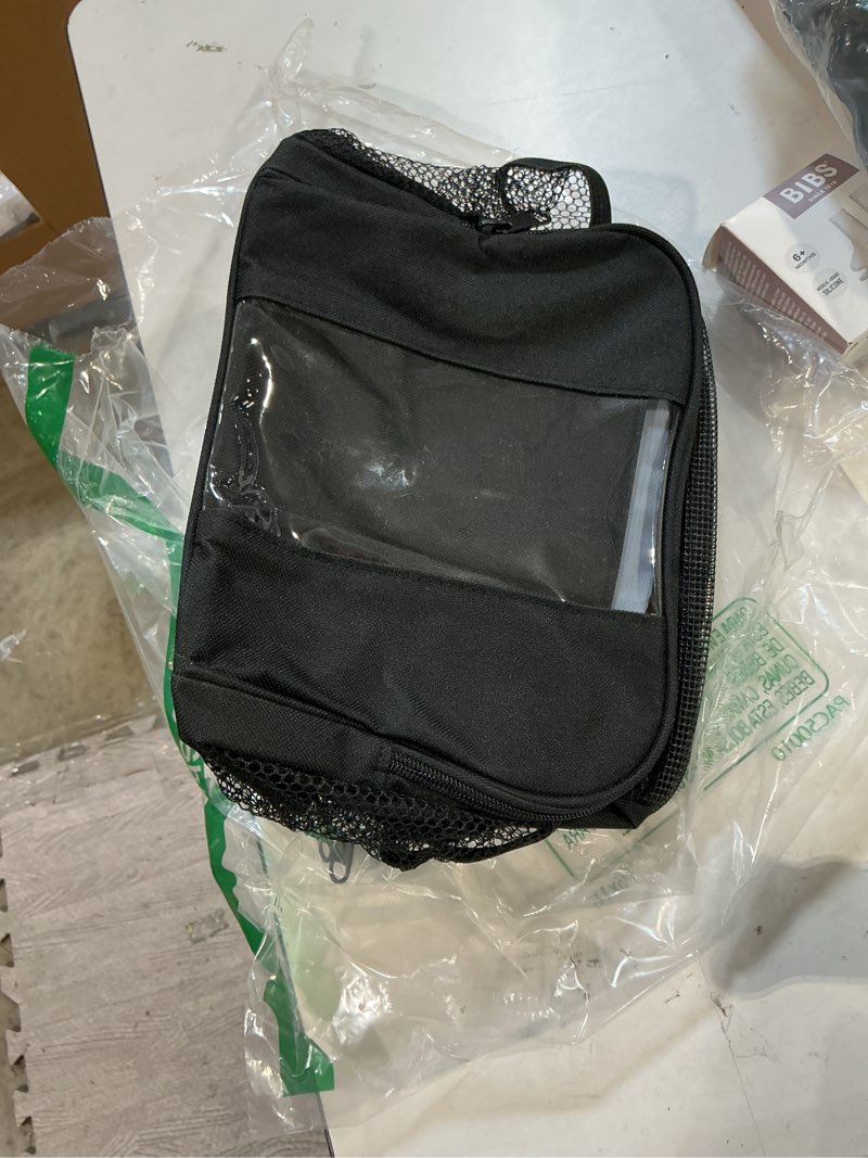 Condition photo showing Good Condition for dorm room essentials for guys, quick dry mesh shower caddy, travel toiletry bag for men and women, travel cruise ship camping essentials, large makeup organizer for full-sized toiletries gifts for men black