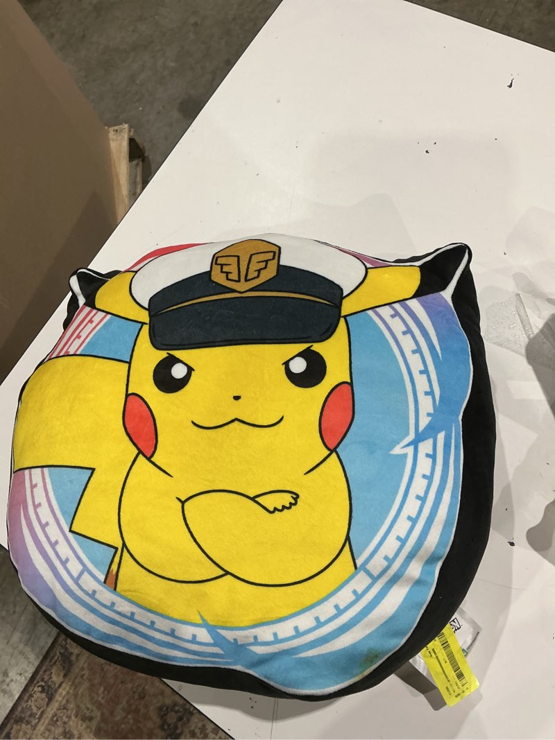 Condition photo showing As Is for pokemon oh captain my captain 15" cloud pillow for kids