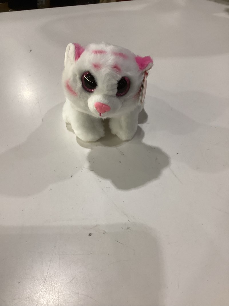 Condition photo showing Good Condition for ty tabor - pink & white tiger regular 15 cm multicolored