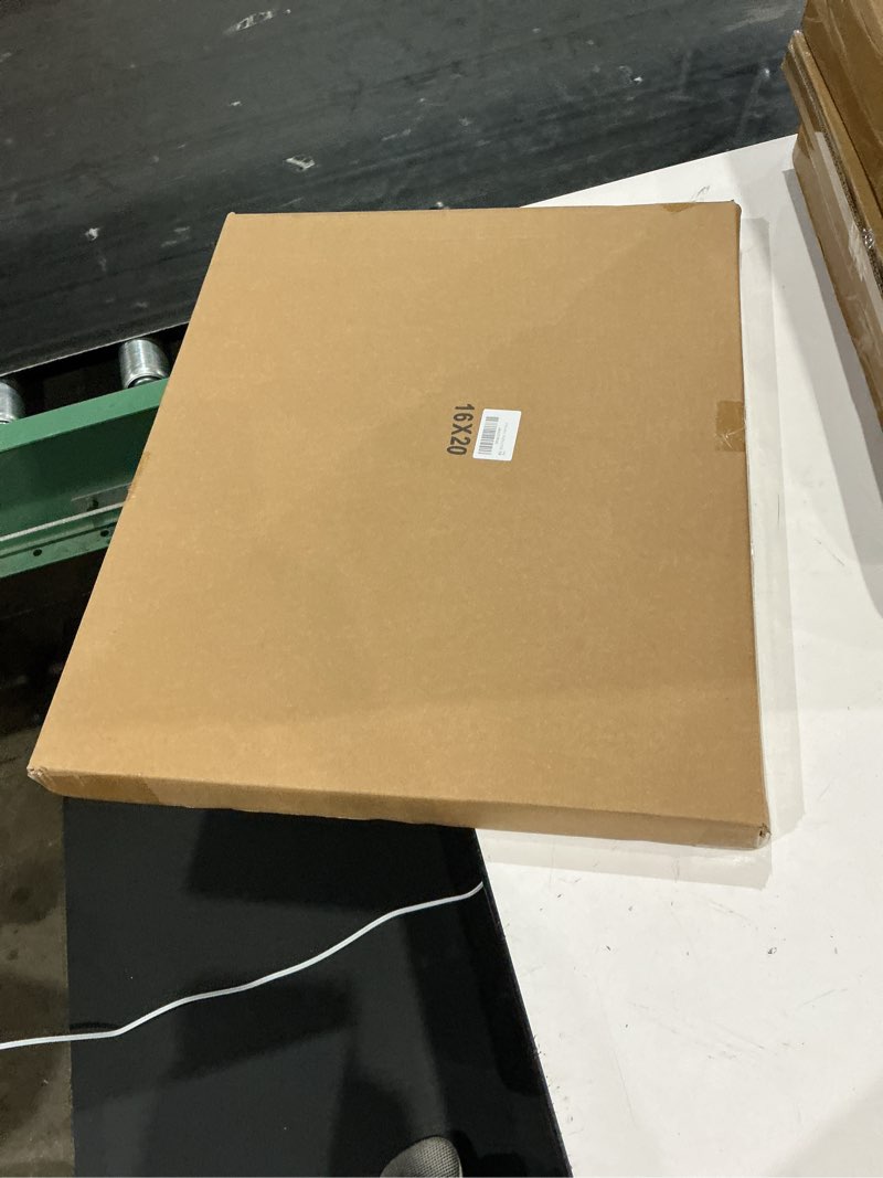 Condition photo showing New/Like New for pealsn 16x20 picture frame set of 2, display pictures 11 x 14 with mat or 16 x 20 without mat for wall mounting display, poster frames, black. black 16 x 20