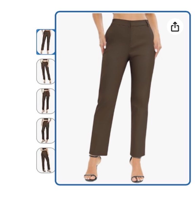 urban coco women's elastic waisted dress pants business work casual stretch slacks with pockets(l, l