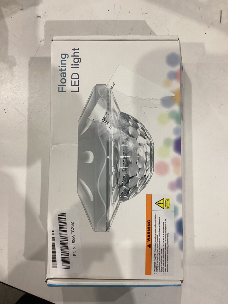 boxpsii floating pool lights, pool lights ip68 waterproof, rechargeable rgb upper and lower color ch