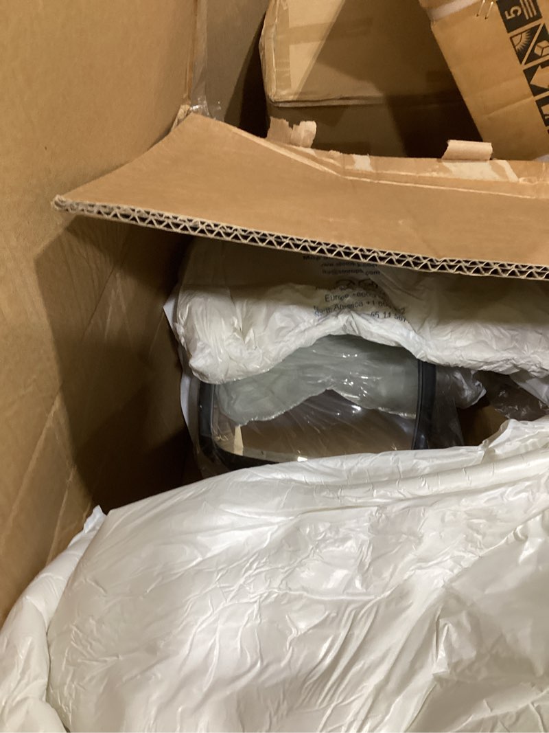 Condition photo showing Good Condition for chrome hood mirror for international 4300 truck driver left side with mounting arm (chrome(silvery), pair)