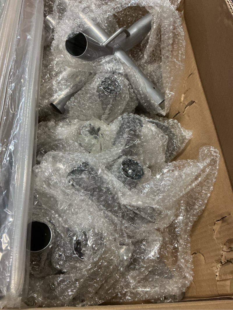 Condition photo showing Good Condition for 6 leg carport kits?high peak canopy fitting kit with 1-3/8" id, galvanized steel carport connectors, shed frame kit diy project 1-3/8“ 6 leg