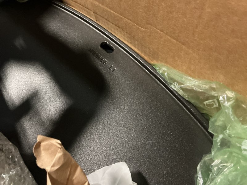 Condition photo showing As Is for 7646 q3200 griddle full size grill replacement parts for weber q300 q320 q3000 q3100 flat top griddle insert 6506 57060001 6559 586002 404341 accessories cast iron reversible griddle plate 25" x 17.8" x 1"