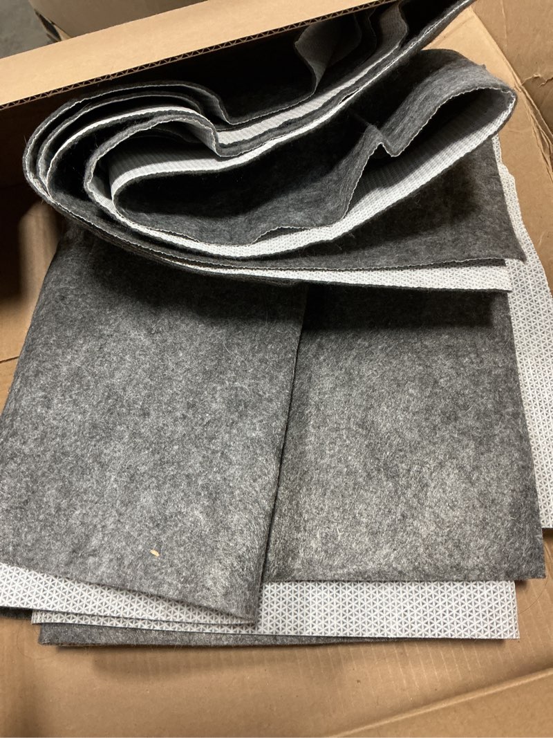 Condition photo showing Good Condition for 100% waterproof rug pad, 2x20 ft area rug non-slip rug pads, carpet pads for all floors and finishes, felt pad for hardwood floors, keep carpets in place soft and secure 2' x 20' 1/8" thick