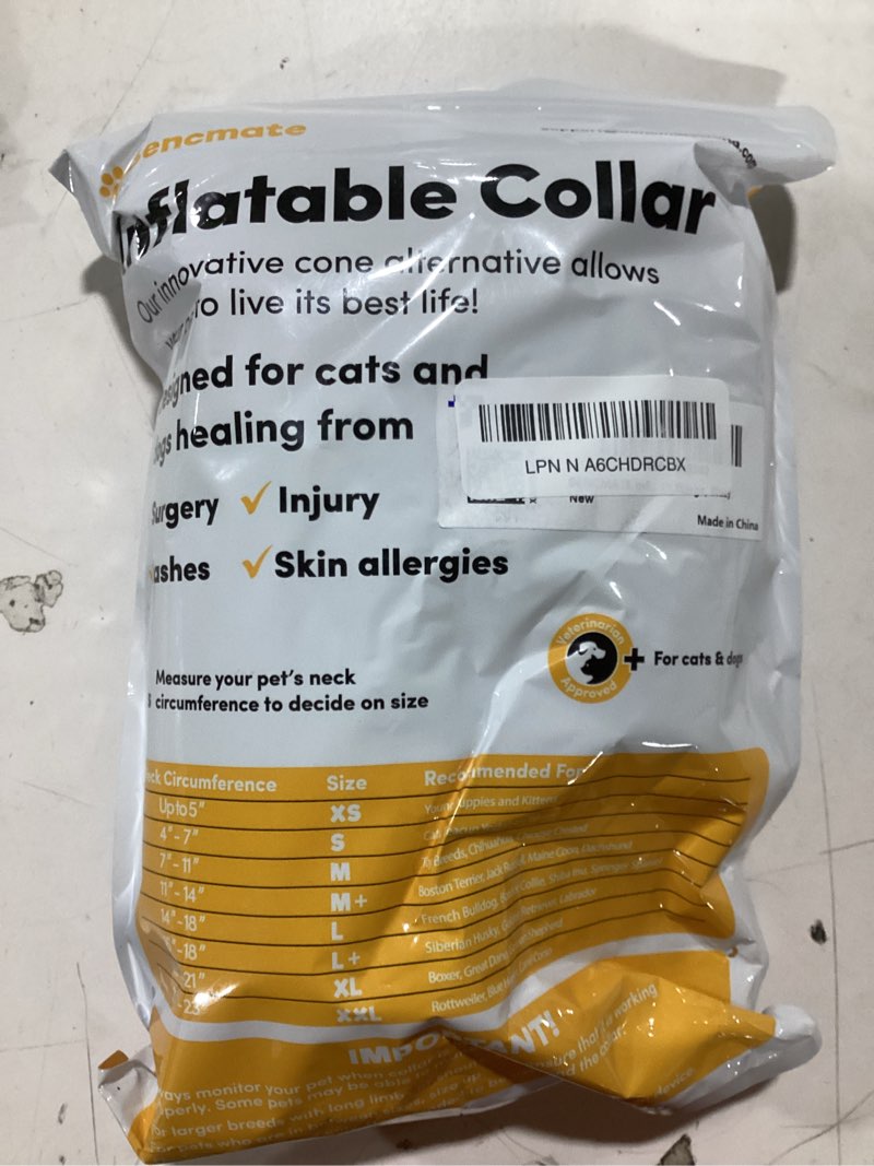 BENCMATE Inflatable Dog Cone Collar Alternative, Soft Dog Cone for Small Medium Large Dogs and Cats,