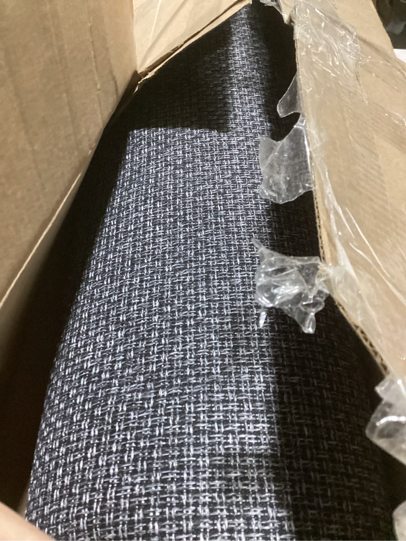 Condition photo showing As Is for GOYLSER Kitchen Rugs Non Slip Washable Non Skid, Absorbent Hallway Carpet Black Bathroom Rug, Natural Jute Bath 2x12 Runner Rug Non Slip 2'4" x 12' (Rectangular) Black