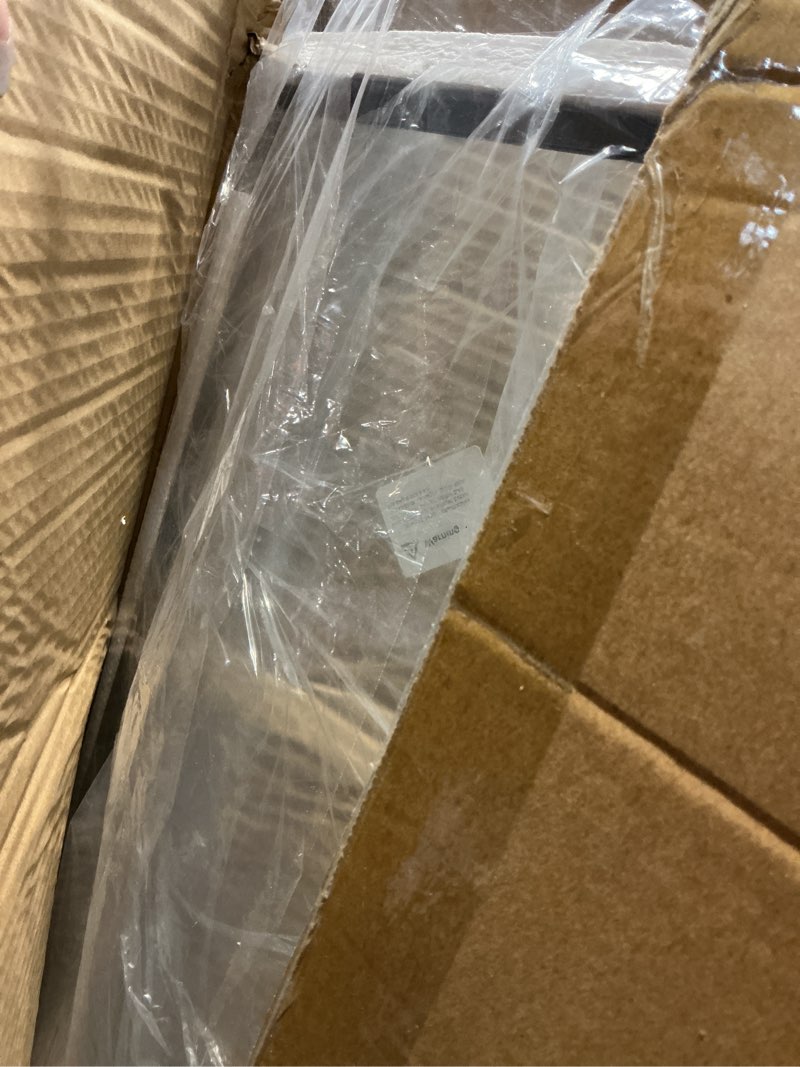 Condition photo showing As Is for Delma Arched Mirror Full Length,Standing Mirror Full Body,Large Floor with Stand for Wall Entryway Door Bedroom Bathroom Living Room Black Frame 56"L x 15"W