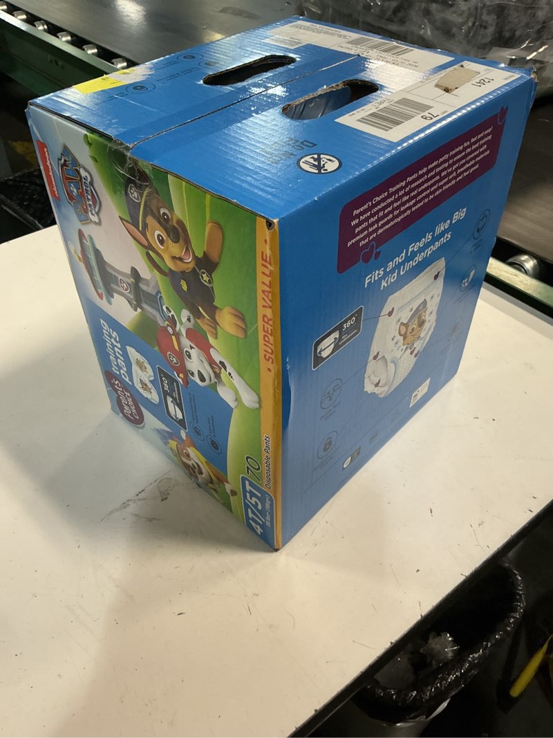 Condition photo showing New/Like New for parent's choice paw patrol training pants for boys, 4t/5t, 70 count (select for more options)