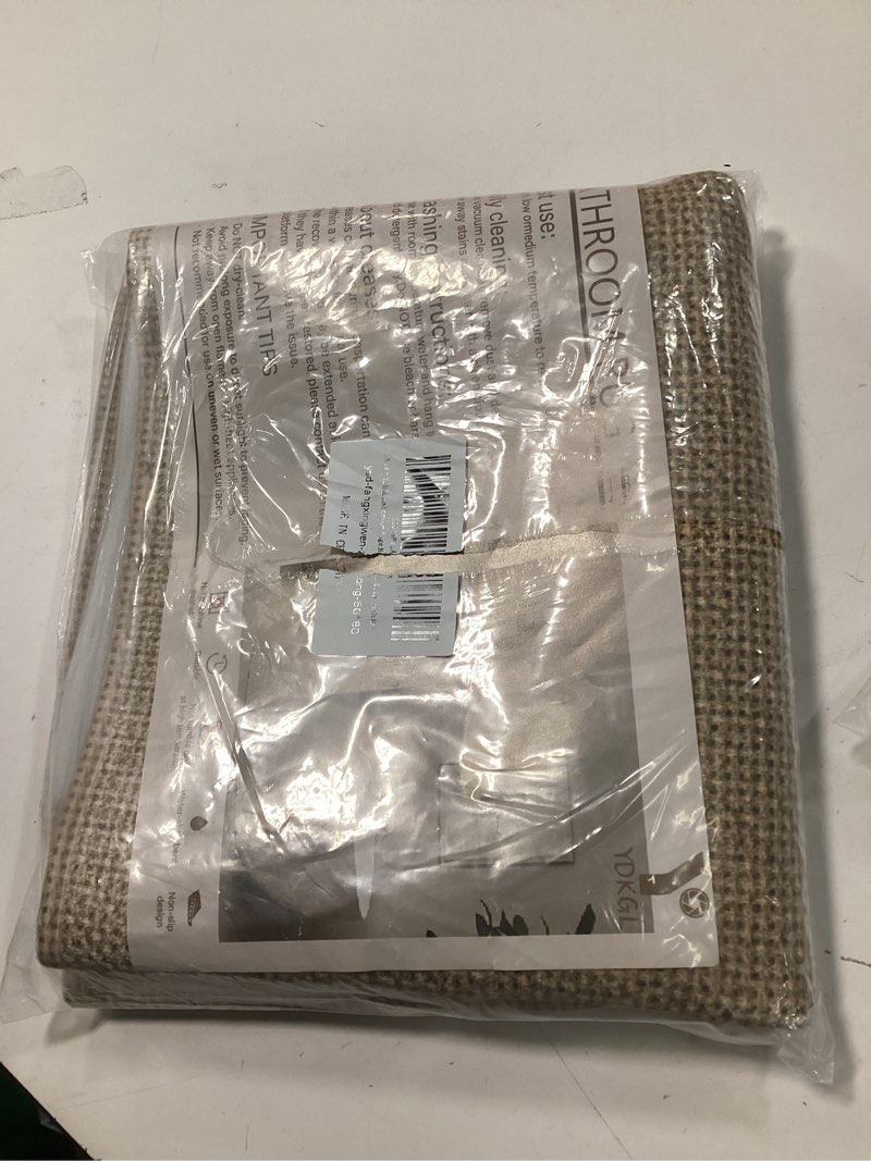 Condition photo showing New/Like New for Bathroom Rugs, Ultra Thin Bath Mat Fit Under Door Super Absorbent Non Slip Quick Dry Bath Mat, Rubber Backing Shower Mat Outside Shower 20” X 31“ Al- Beige Brown