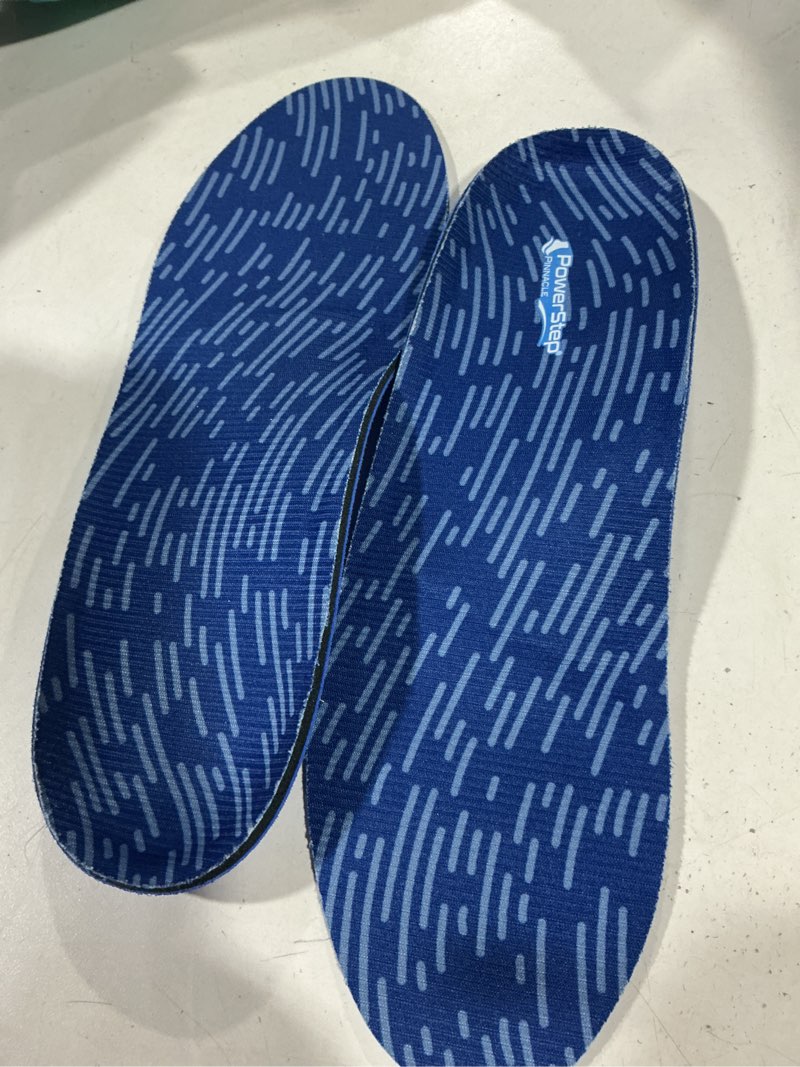 Condition photo showing As Is for plantar fasciitis relief - arch support insoles for men women, shoe inserts for flat feet, orthotic shoe insoles all-day energy and comfort with every step (mens 11-11 1/2 | womens 13-13 1/2) mens 11 - 11 1/2 | womens 13 - 13 1/2 blue