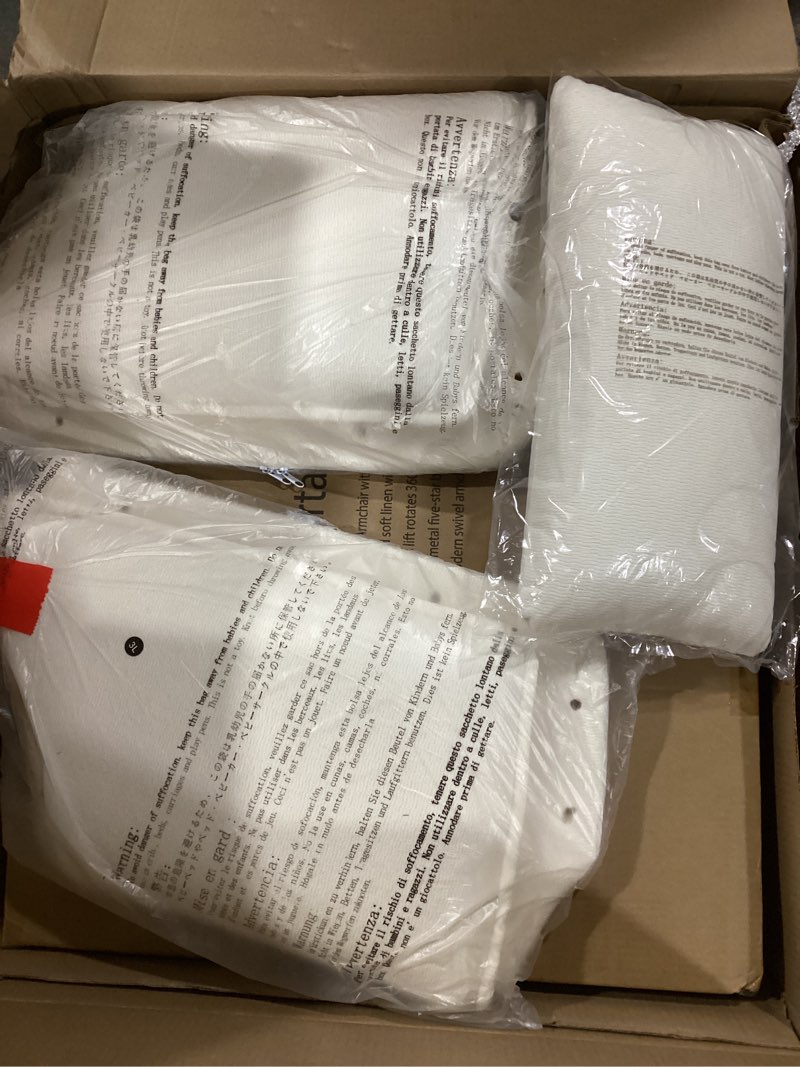 Fabric Home Office Chair, High Back Desk Chairs No Wheels, Cross-Legged Criss Cross Chair with Armre