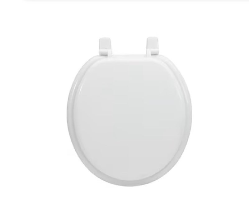 project source wood white round toilet seat