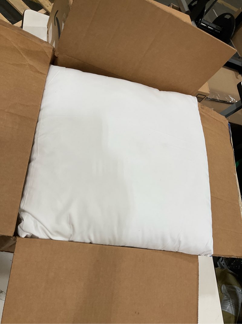 Condition photo showing Good Condition for calibrate timing 18 x 18 inches pillow inserts, set of 4 hypoallergenic brushed microfiber liner down alternative filled square cushion throw pillow 18x18 inch