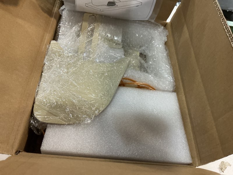 Condition photo showing New/Like New for adjustable bread slicer homemade sourdough bread cutter with scale line, bottom suction cup, with clip and plate (white)