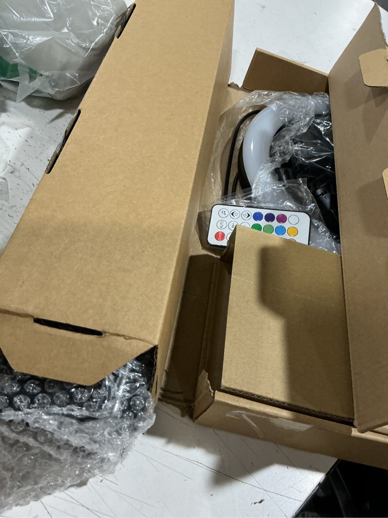 Condition photo showing Good Condition for 10" selfie ring light with 73" tripod stand & 1 phone holder, led camera ringlight with 48 rgb colors modes & musical rhythm mode and 12 brightness dimmable for tiktok/makeup/photography/vlog 10" musical version