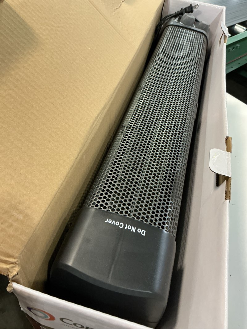 Condition photo showing Good Condition for comfort zone electric baseboard space heater with adjustable thermostat  dent-proof panels  overheat protection  tip-over switch  & stay-cool body  ideal for home  bedroom  & office  1 500w  cz600bk