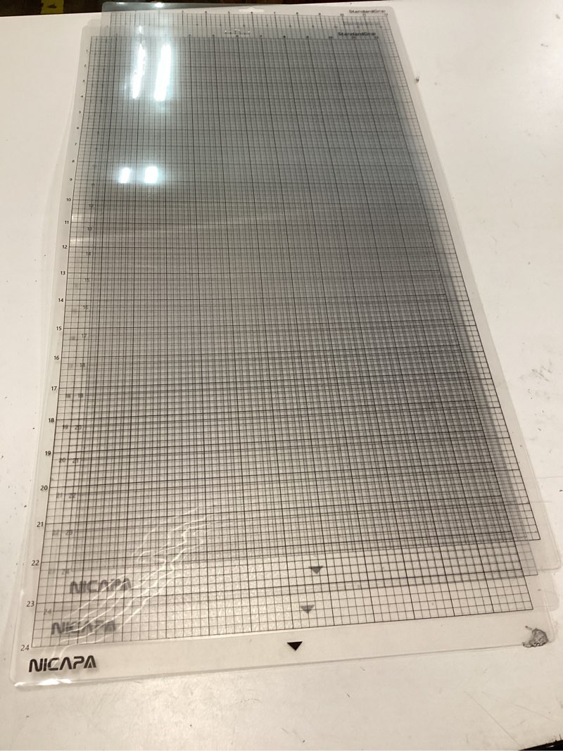 Condition photo showing Good Condition for standardgrip cutting mat for silhouette cameo 4/3/2/1 (12x12 inch,3 pack) standard adhesive sticky quilting cut pads replacement accessories for silhouette cameo transparent for cameo 12*12 3pack standardgrip
