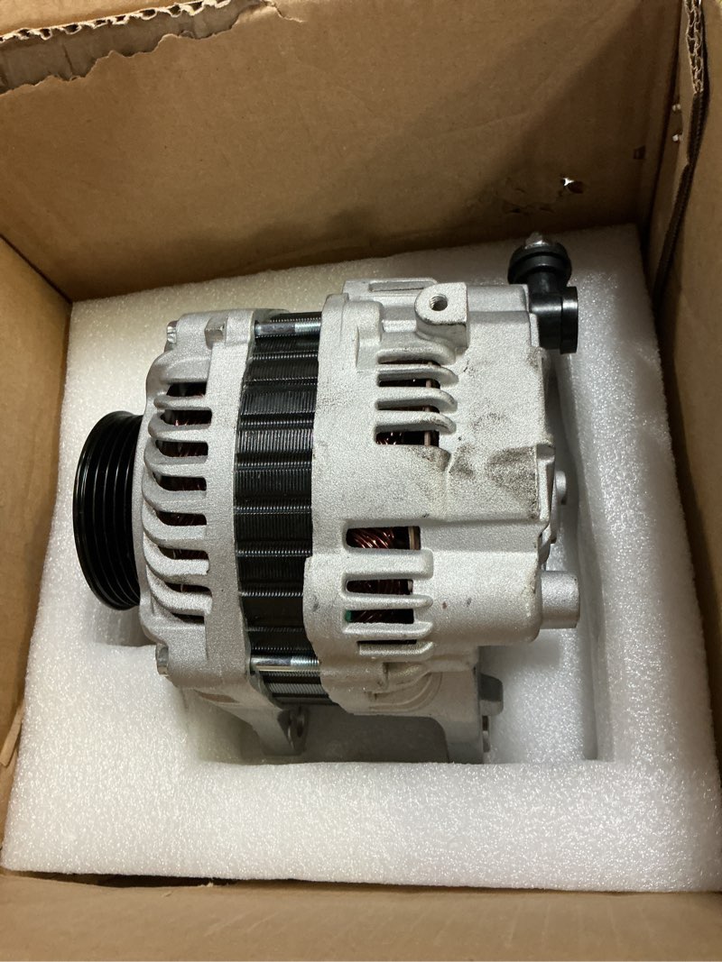 Condition photo showing As Is for new alternator replacement for mitsubishi for outlander 2.4l 2004-2006 for mitsubishi for lancer 2.4l 2004-2006, 110amp high output alternator fit 11055